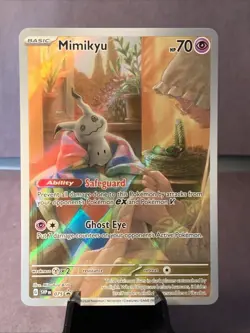 Pokemon TCG Mimikyu SVP 075 Scarlet & Violet Black Star Promo Paldean Fates NM/M - Image 1