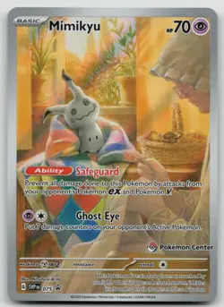 Pokemon TCG Mimikyu Pokemon Center Promo SVP 075 Holo NM #1 - Image 1