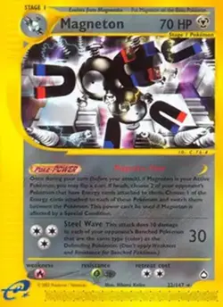 Magneton - 22/147 - Pokemon Aquapolis Non-Holo Card LP - Image 1