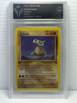 Cubone 50/64 Jungle WOTC 1st Edition Pokemon TCG Regular Common 1999 TCG 10 - Image 1