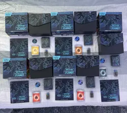 Phantasmal Flames Empty ETB Elite Trainer Boxes with Accessories X 5 Lot Bundle - Image 1