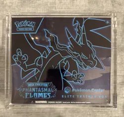 Sealed Phantasmal Flames Pokemon Center Elite Trainer Box ETB With Acrylic Case - Image 1