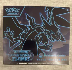 Sealed Phantasmal Flames Pokemon Center Elite Trainer Box ETB With Acrylic Case - Image 2