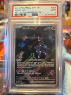 Pokemon 151 SVP EN PSA 9 Mewtwo EX #052 Ultra Premium UPC Black Star Promo - 056 - Image 1