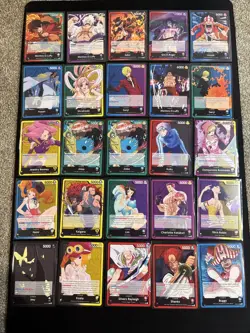 One Piece Lot Of 25 Assorted OP Leader Cards Monkey.D.Luffy, Nami and more - Image 1