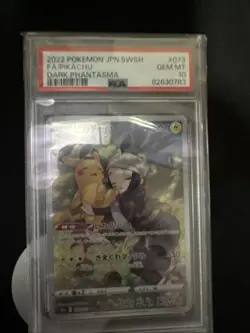 Pikachu Dark Phantasma S10a Card 073/071 Japanese Edition psa 10 - Image 1