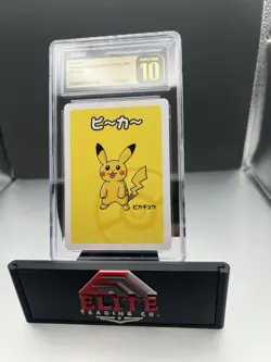 🔥🔥CGC PRISTINE 10 PIKACHU OLD MAID PLAYING CARDS 2019 JAPANESE POKEMON CARD🔥 - Image 4