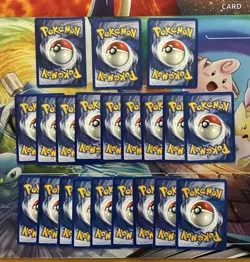 Vintage Pokemon Card Lot WOTC 20 First Editon 1 Shadowless Fire - Image 2
