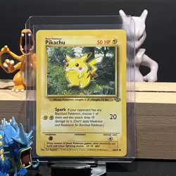 Pokemon Card Pikachu Jungle 60/64 WOTC Card Unlimited NM Near Mint Pokemon Vtg - Image 1