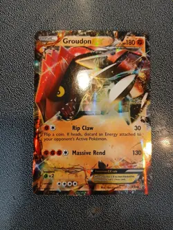 Pokemon TCG XY Promos Groudon EX Holo Card XY42 - Image 1