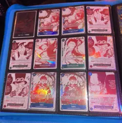 Binder of One Piece TCG Cards- x4 Bartholomew Kuma sec op12-119/ 31 cards - Image 4