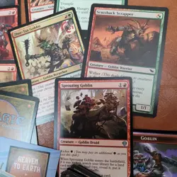 Whole COMMANDER Magic Deck - Heaven to Earth Games = RED & GREEN GOBLIN's Tribal - Image 5
