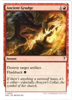 Ancient Grudge (White Border) - Mystery Booster 2 (MB2) MTG - NM/M - Image 1
