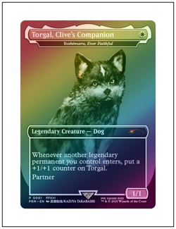 1x Torgal, Clive's Companion (Yoshimaru), Foil Promo 0001, Final Fantasy, MTG NM - Image 1