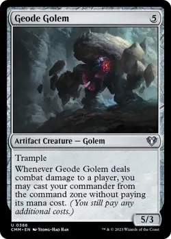 Geode Golem 0386 - Regular - NM - Commander Masters MTG - Image 1