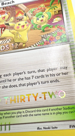 Pokemon TCG Tropical Beach (BW50 Top Thirty-Two World Championship Promo) 2012 - Image 4