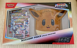 Pokemon Prismatic Evolutions - Eevee Accessory Pouch Box - 5 Booster Packs - Image 1