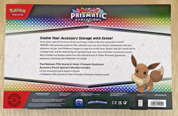 Pokemon Prismatic Evolutions - Eevee Accessory Pouch Box - 5 Booster Packs - Image 2