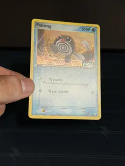2005 Pokemon Unseen Forces Poliwag [Reverse Holo] #67/115 Pokeball Holo! - Image 4