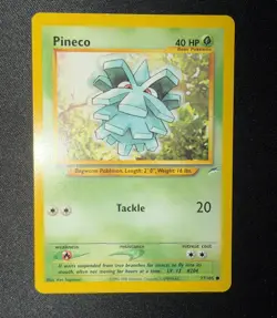 Pineco 77/105 Pokemon Neo Destiny Common Non Holo NM/MINT 2002 box-S2 - Image 1