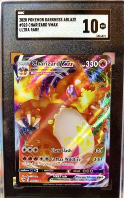 Charizard VMAX 020/189 Darkness Ablaze SGC 10 Gem Mint Pokemon 2020 - Image 1