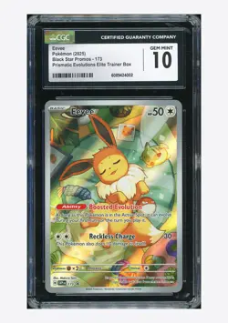 Pokemon CGC 10 GEM MINT Eevee Promo 2025 #173 SVP English - Image 1