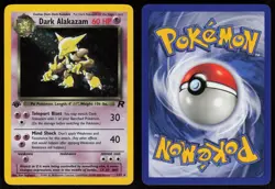 Dark Alakazam 1/82 Rare Team Rocket Holo 1st Edition Pokemon - Image 3