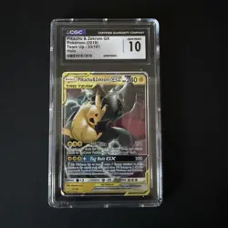 Pokemon Pikachu & Zekrom GX 33/181 Ultra Rare Full Art Holo Sm-Team Up CGC 10 - Image 1