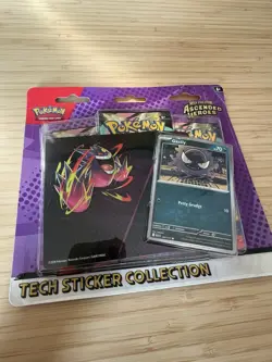 Pokemon Ascended Heroes Tech Sticker 3-Pack Promo -Gastly READY TO SHIP - Image 1
