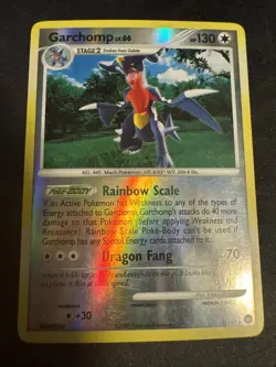 Garchomp 9/123 Mysterious Treasures Reverse Holo Pokemon TCG - Image 1