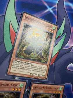 Yugioh Legendary Six Samurai Kageki SDWA-EN018 1st Super x3 (LP) Playset - Image 2
