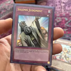 Yu-Gi-Oh Solemn Judgment Ultra Rare 1st Edition BLRR-EN100 - Image 1