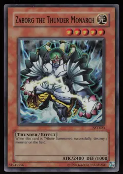 Zaborg the Thunder Monarch AST-023 Super Rare Unlimited Yu-Gi-Oh - Image 1