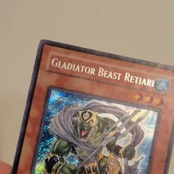 Yugioh Gladiator Beast Retiari CSOC-EN086 - Crossroads of Chaos Secret Rare - Image 4