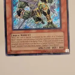 Yugioh Gladiator Beast Retiari CSOC-EN086 - Crossroads of Chaos Secret Rare - Image 5