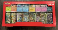 Pokemon TCG Prismatic Evolutions Costco 8 Mini-Tin Bundle w/ Promo Cards SEALED - Image 1