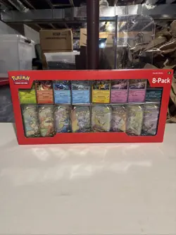 Pokemon TCG Prismatic Evolutions Costco 8 Mini-Tin Bundle w/ Promo Cards - Image 1