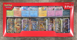 Pokemon TCG Prismatic Evolutions Costco 8 Mini-Tin Bundle w/ Promo Cards SEALED - Image 1