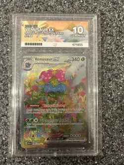 Pokemon TCG: Venusaur ex 198/165 S&V 151 SIR ACE 10 Gem Mint - Image 1