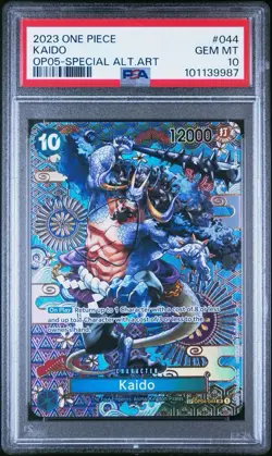 2023 Kaido One Piece SP OP04-044 SR Alt Art OP05 PSA 10 Awakening New Era - Image 1