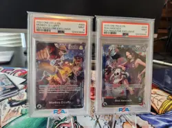 Monkey D. Luffy & Boa Hancock PSA Magazine Exclusive - PSA 10 Sequential Set! - Image 1