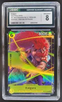 2025 ONE PIECE CCG KALGARA ALT ART OP08-099 CGC 8 A PT - Image 1