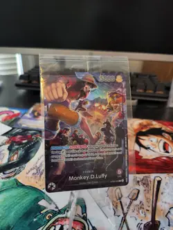 2024 One Piece TCG Monkey D. Luffy PSA Magazine Exclusive Promo Sealed OP05-060 - Image 1