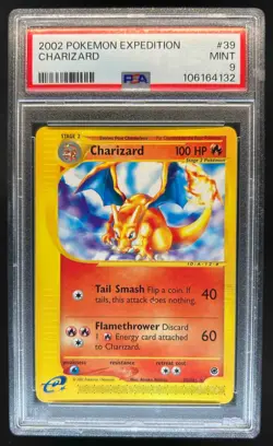 2002 Pokemon Expedition Set Charizard #39/165 PSA 9 - Image 1