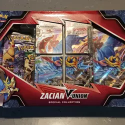 Pokemon TCG: Zacian V-Union Special Collection Factory Sealed Box Evolving Skies 820650809071 - Image 2