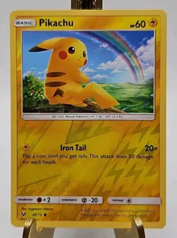 Pikachu 28/73 Shining Legends Reverse Holo NM Pokemon Card - FREE SHIPPING - Image 1