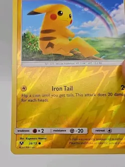 Pikachu 28/73 Shining Legends Reverse Holo NM Pokemon Card - FREE SHIPPING - Image 3