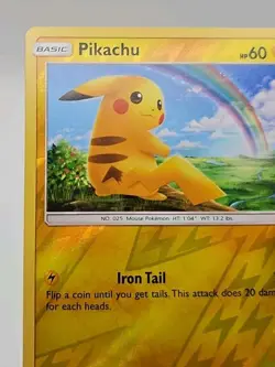 Pikachu 28/73 Shining Legends Reverse Holo NM Pokemon Card - FREE SHIPPING - Image 4