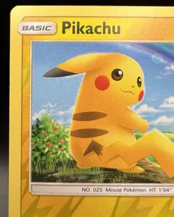 Pikachu 28/73 Reverse Holo Shining Legends Pokemon Card 2017 - Image 3