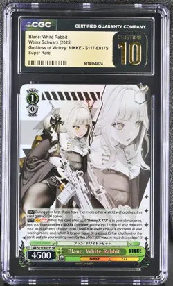 CGC Pristine 10 2025 Weiss English NIKKE Blanc: White Rabbit SR with bonus - Image 2